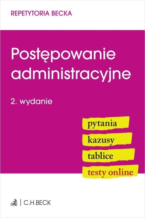 Postępowanie administracyjne w.2, praca zbiorowa