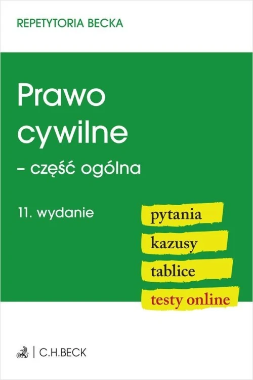 Prawo cywilne - część ogólna w.12, praca zbiorowa