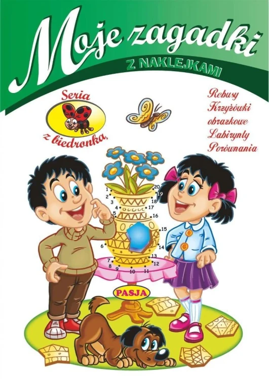 Moje zagadki z naklejkami, praca zbiorowa