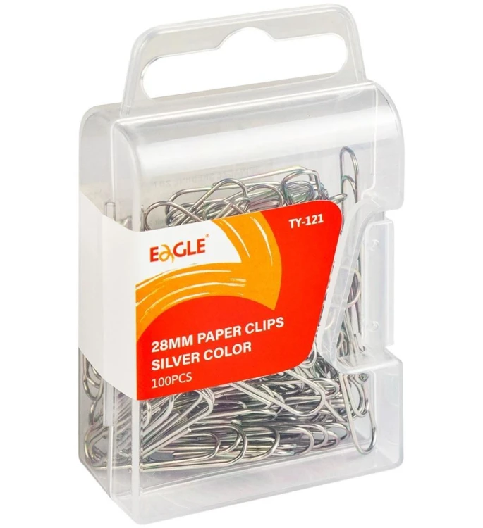 Spinacze srebrne TY-121 100szt EAGLE, Eagle
