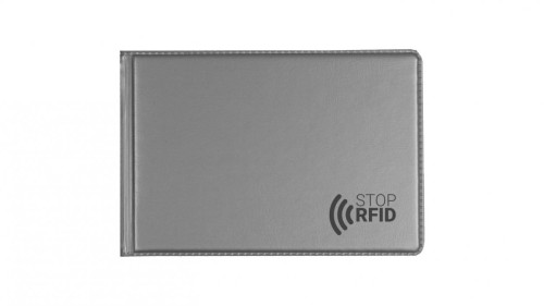 Etui na dokumenty z zabezpieczeniem RFID silver