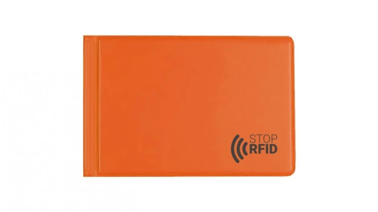Etui na dokumenty z zabezpieczeniem RFID orange