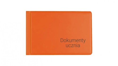 Okładka na dokumenty ucznia małe orange, Biurfol
