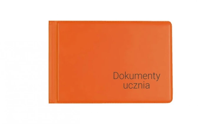 Okładka na dokumenty ucznia małe orange, Biurfol