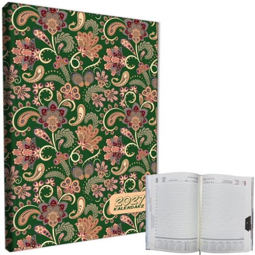 Kalendarz 2027 A5 dzienny sb/nd osobno Paisley