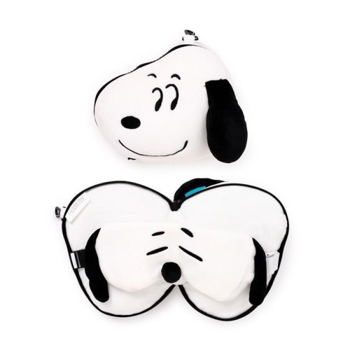 Poduszka podróżna i maska na oczy Peanuts Snoopy