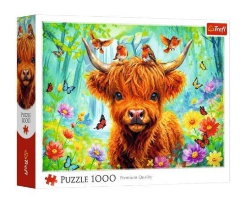 Puzzle 1000 Szkocka krowa TREFL, Trefl