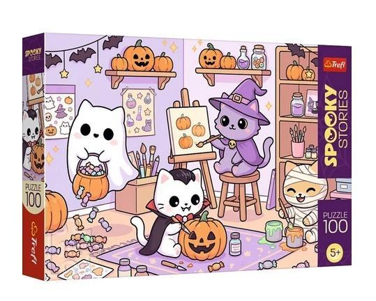 Puzzle 100 Spooky Stories - Mała pracownica TREFL