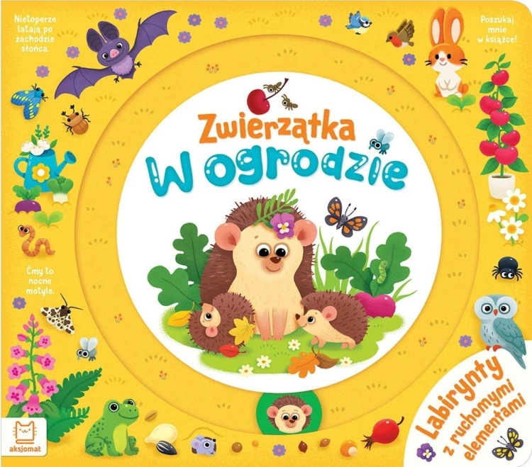 Zwierzątka w ogrodzie. Labirynty z ruchomymi el.