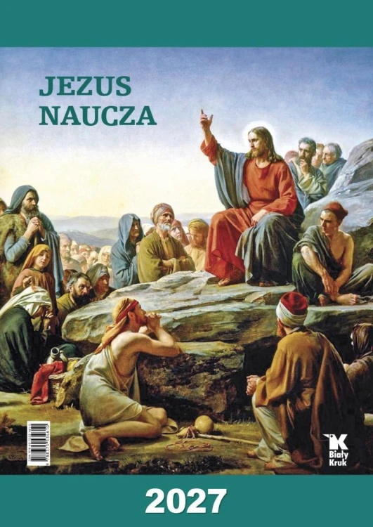 Kalendarz 2027 ścienny Jezus naucza