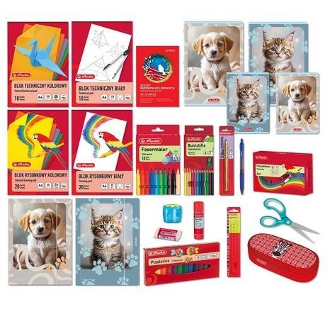 Wyprawka szkolna 1kl 22el + 1szt gratis HERLITZ