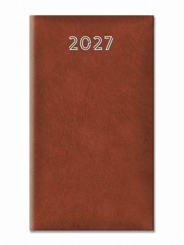Terminarz 2027 tygodniowy standard brązowy