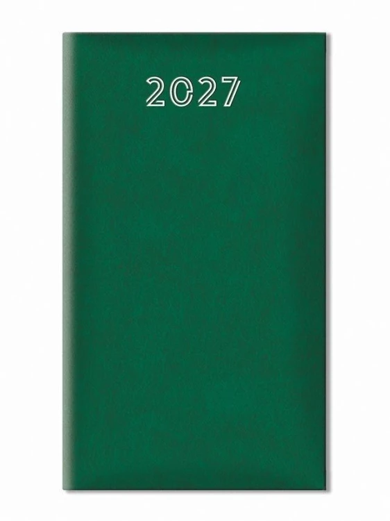 Terminarz 2027 tygodniowy standard zielony
