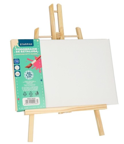 Podobrazie 20x30cm ze sztalugą, STARPAK