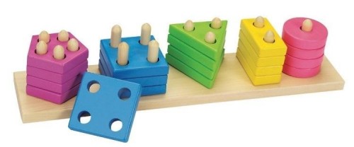 Sorter kształtów pastelowy, Goki