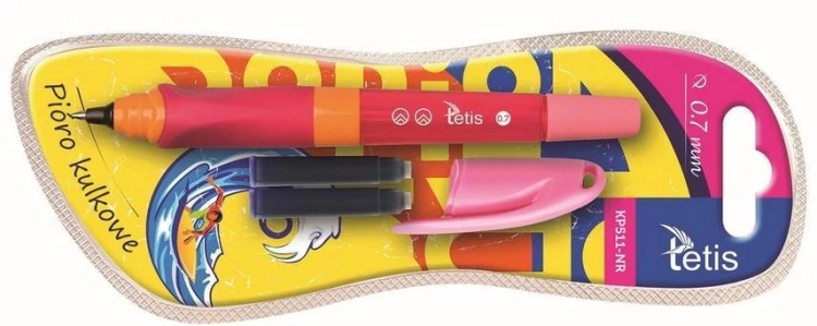 Pióro kulkowe różowe KP511-NR, Tetis