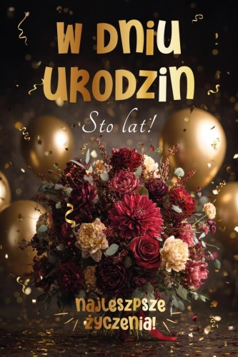 Karnet Urodziny grający