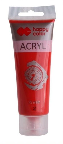 Farba akrylowa 75ml czerwona HAPPY COLOR, GDD