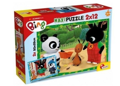 Bing - Puzzle Supermaxi 2x12 W szkole, Lisciani