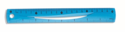 Linijka niebieska 20cm BL020-NB, Tetis