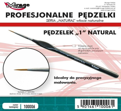 Pędzelek natural 1, Mirage Hobby