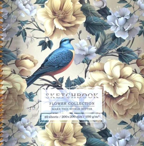 Szkicownik 200x200/40K gładki Ptaszek FRESH, Fresh
