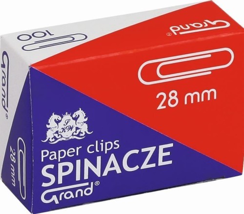 Spinacze R-28 (100szt*10) GRAND, Grand