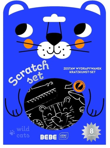 Wydrapywanka Bebe Friends z patyczkiem 8 arkuszy