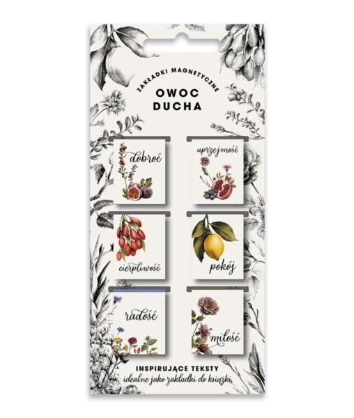 Zakładki magnetyczne - Owoc Ducha 6szt, Szaron