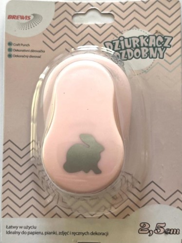 Dziurkacz ozdobny Królik 2.5cm, Brewis
