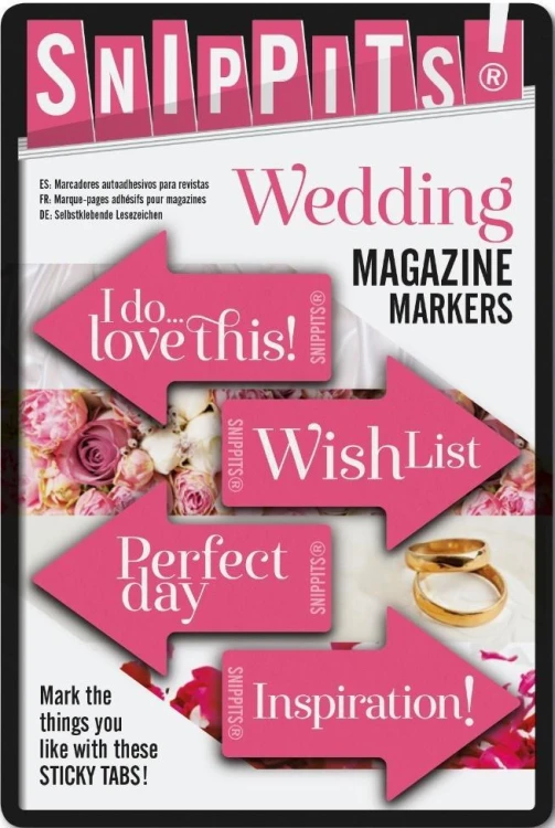 Snippits! Wedding znaczniki ślub samoprzylepne, IF