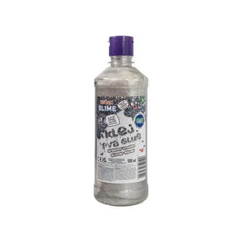 Klej brokatowy srebrny PVA 500ml TUBAN, Tuban