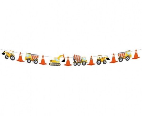 Girlanda papierowa Plac Budowy 360 cm