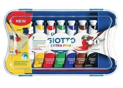 Farby plakatowe w tubkach 7 kolorów GIOTTO, Giotto