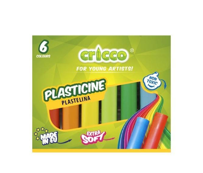 Plastelina 6 kolorów CRICCO, Cricco