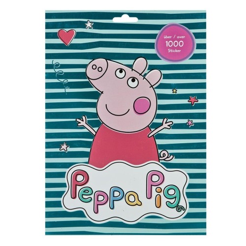 Zestaw naklejek Świnka Peppa 1000 szt, Cass film