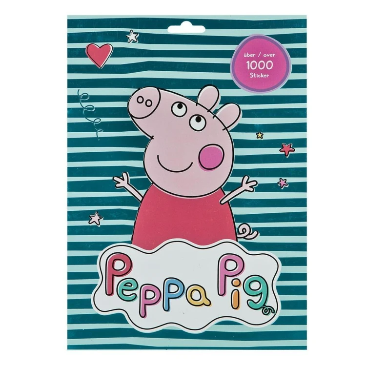 Zestaw naklejek Świnka Peppa 1000 szt, Cass film