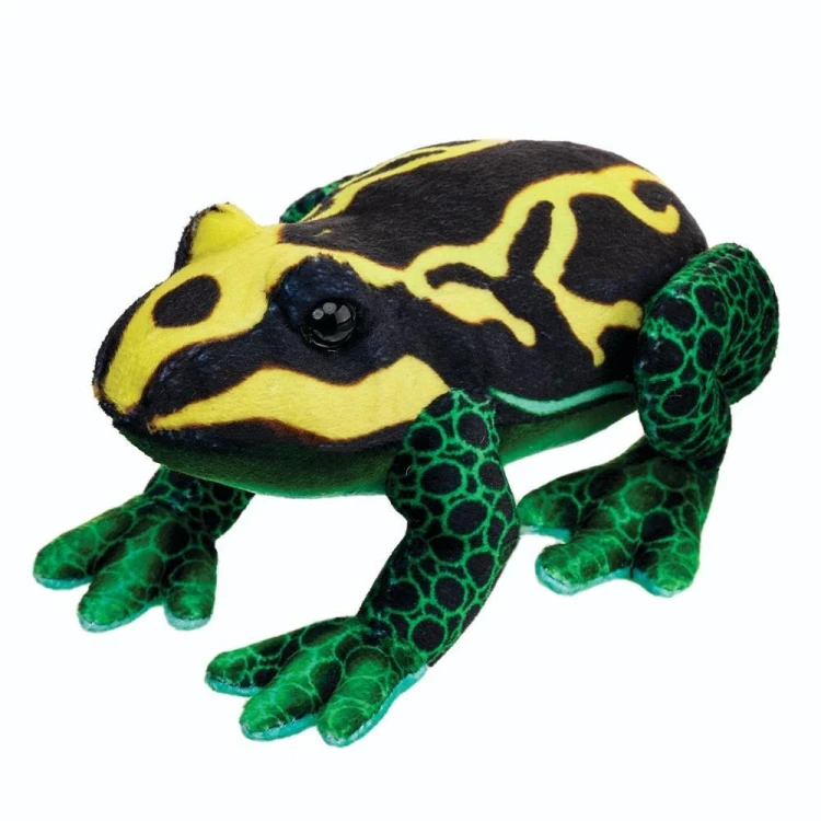Żaba czarno - żólta 13cm, Beppe