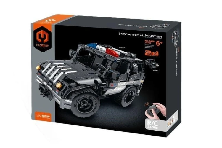 Klocki R/C Pojazd SWAT 2w1 355el, Immaster