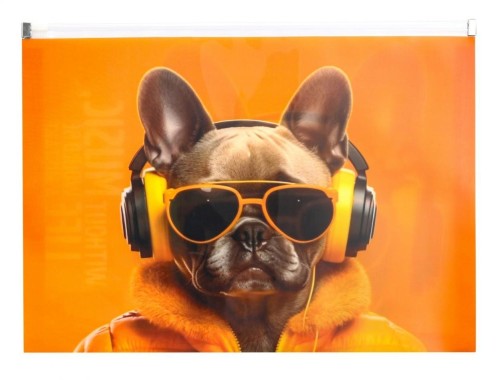 Koperta A4 PP z nadrukiem zip Cool Dog