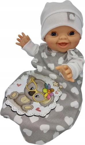 Lalka hiszpańska bobas w śpiworku koala