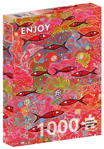 Puzzle 1000 Głęboka czerwień, Enjoy
