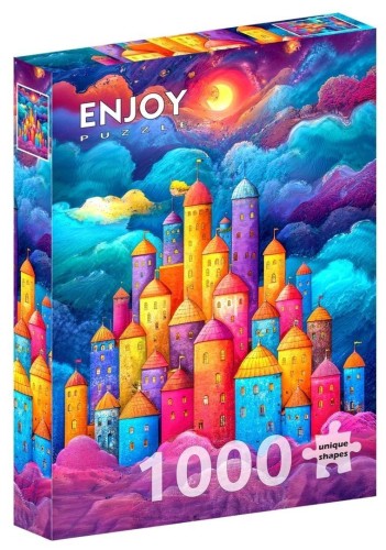 Puzzle 1000 Kolorowa forteca, Enjoy
