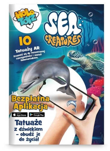 Tatuaże dla dzieci AR Sea Creatures, HoloToyz