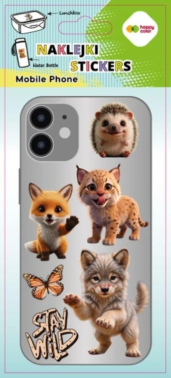 Naklejki Wild Animals 90x205 HAPPY COLOR, GDD