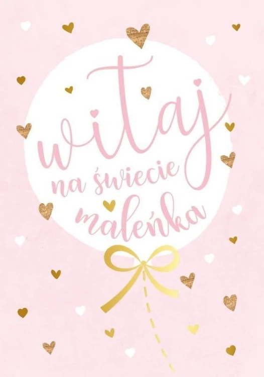 Karnet B6 PR-173 Witaj na świecie, maleńka