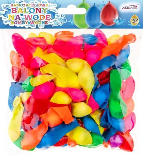 Balony wodne samozaciskowe + 2 końcówki 100szt