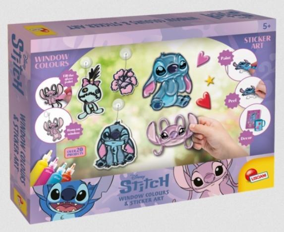 Stitch i Angel Naklejki Do Kolorowania, Lisciani