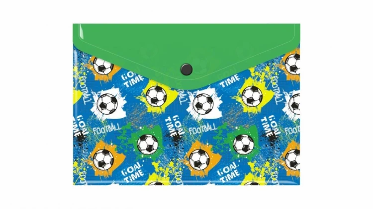Teczka kopertowa A5 PP nadruk football, Biurfol