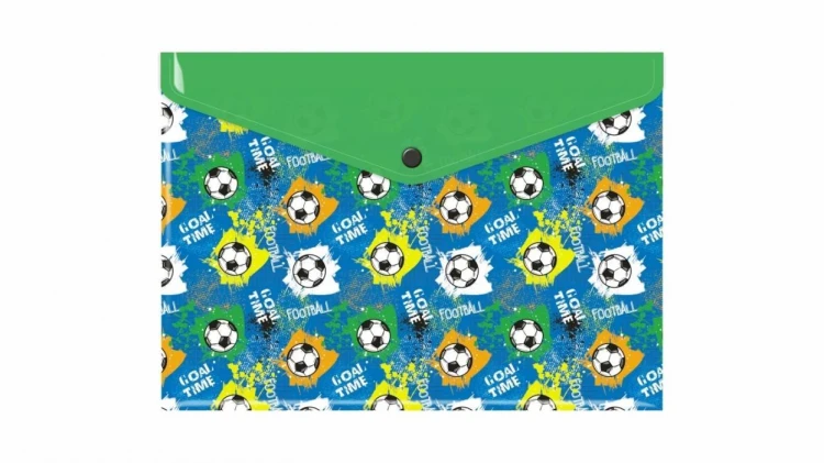 Teczka kopertowa A4 PP nadruk football, Biurfol
